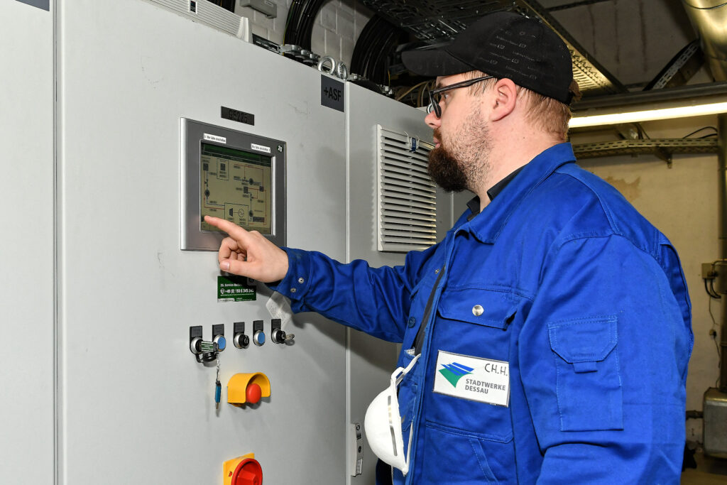 DVV Blockheizwerk auf dem Gelände des Klärwerkes