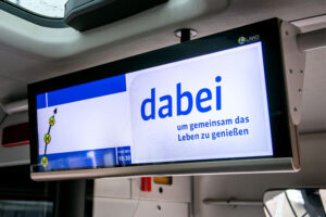 Werbung auf unseren Monitoren in Bus & Bahn DVG