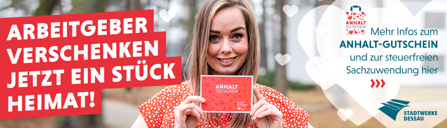Arbeitgeber Anhalt Gutschein Stadtwerke Dessau