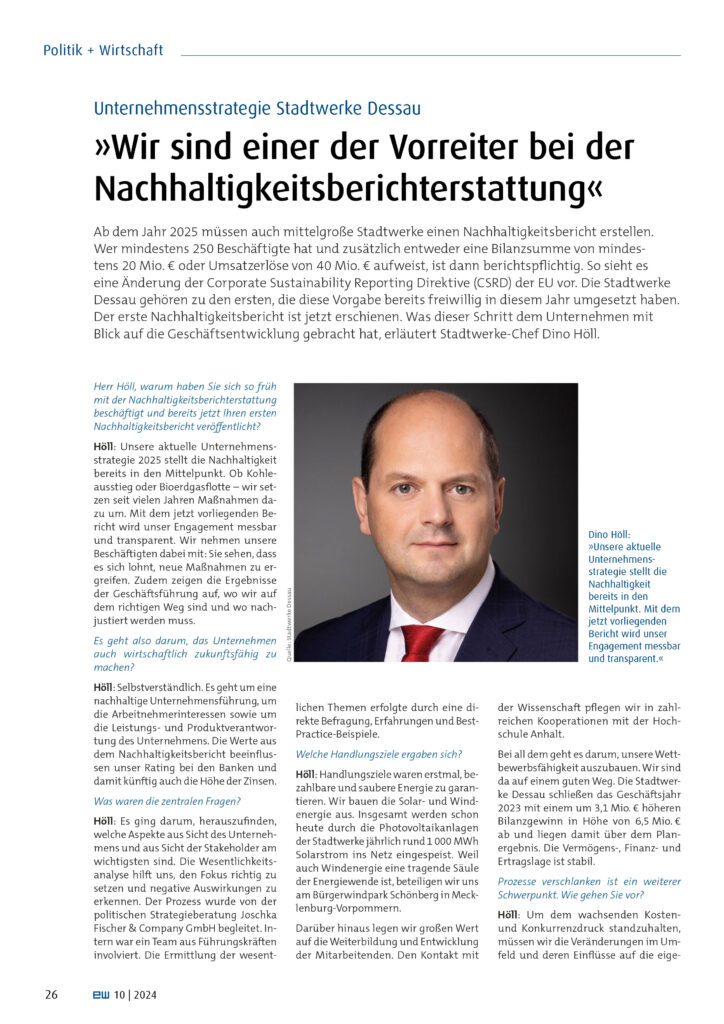 Interview ew Magzin Interview ew Magazin Dino Höll